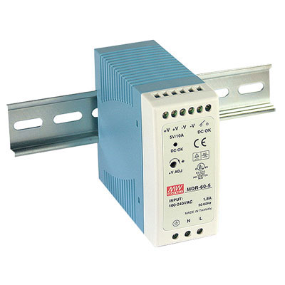 [MDR-60-12] AC to DC DIN-Rail Power Supply 12 Volt 5 Amp 60 Watt