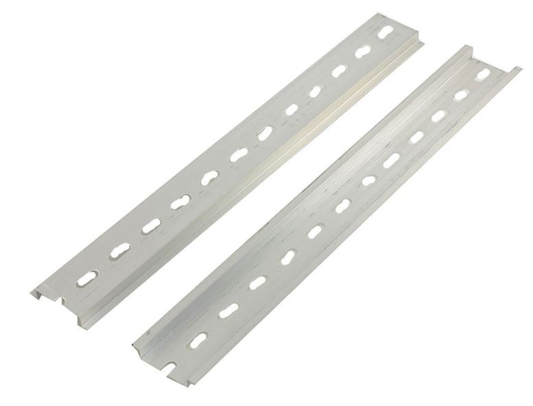 35mm Width Slotted Design Aluminum DIN Rail 250mm