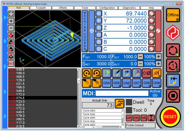 UCCNC Control Software