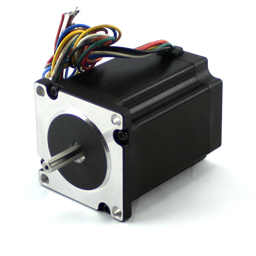 [23H2100-30-4BM] NEMA23 495 OZ/IN Stepper Motor (1/4”DUAL Shaft with a Flat)