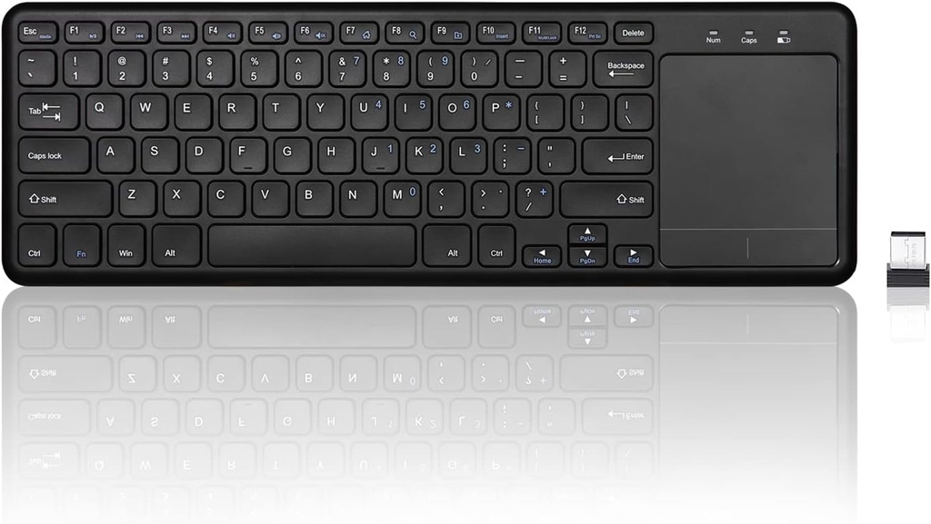Wireless Keyboard with Touchpad, Support Multiple Devices Connection