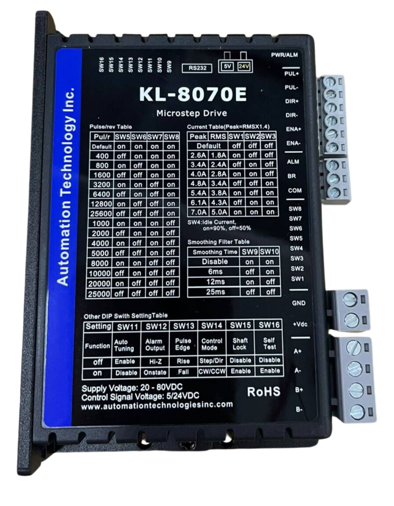 8070E - Digital Bipolar Stepper Motor Driver 32 bit DSP