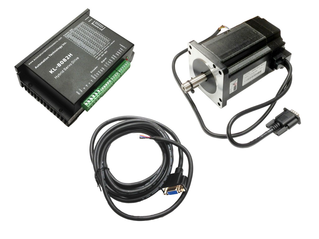 [8086H] NEMA34 Closed Loop Stepper Motor System- Hybrid Servo Kit-32 bit DSP Based, 1128 oz-in