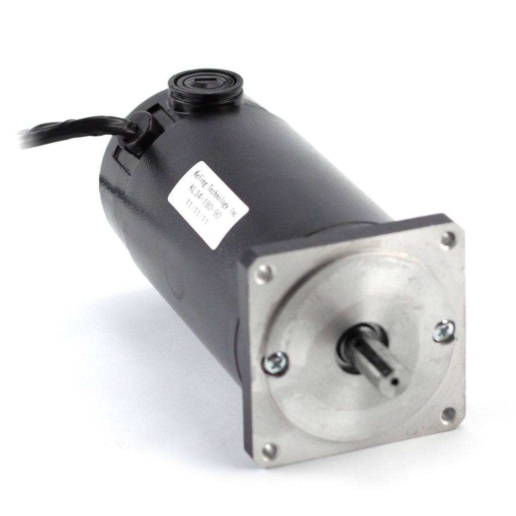 [34-180-90] NEMA34 1125oz/in Dual Shaft Servo Motor 90VDC SKEWED ROTOR DESIGN