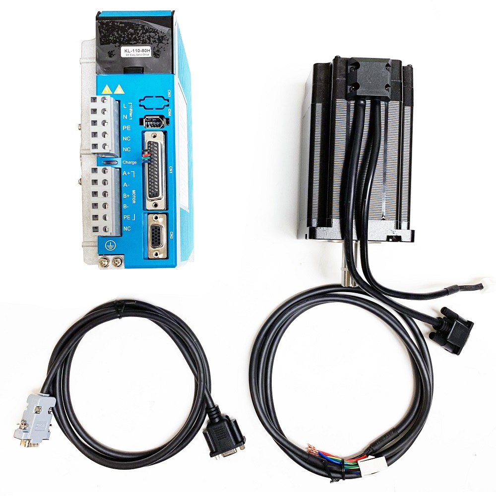 [CL1699_12.7mm] NEMA34 110AC Closed Loop Stepper Motor, Driver,Hybrid Servo Kit,1699 oz-in (12.7mm)