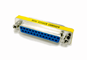 A2 - DB25 Gender Changer, Female to Female.
