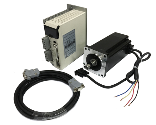 [1108] NEMA34110AC Closed Loop Stepper Motor, Driver Hybrid Servo Kit,1699 oz-in, Shaft size 1/2″