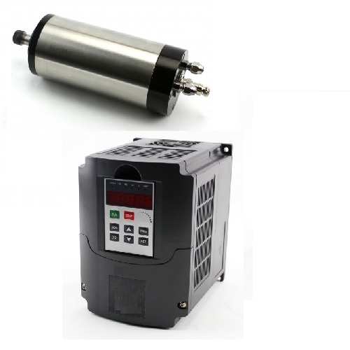 [1.5KWVSW] 1.5KW VFD Spindle Inverter (VFD15), 110VAC Input With 1.5KW Water Cooled Spindle, 110VAC