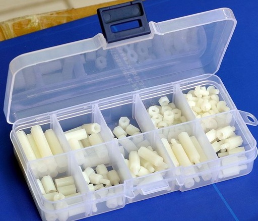 [A58] A58 - Nylon Hex Spacer/ Screw/ Nut Assorted Kit, Stand-off