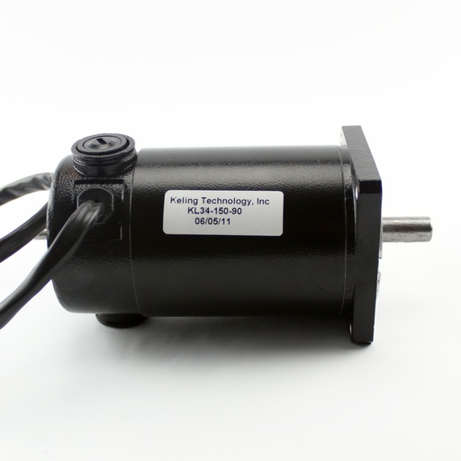 [34-150-90] NEMA34 600oz/in Dual Shaft DC Servo Motor SKEWED ROTOR DESIGN