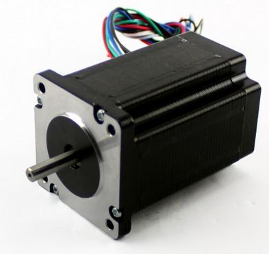 [23H286-20-8B] NEMA23 425oz/in 2.8A Stepper Motor 1/4 Dual shaft