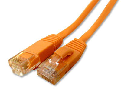 [CAT6-14] CAT6-14 Booted CAT6 Custom Patch Cable - Orange - 14 FT