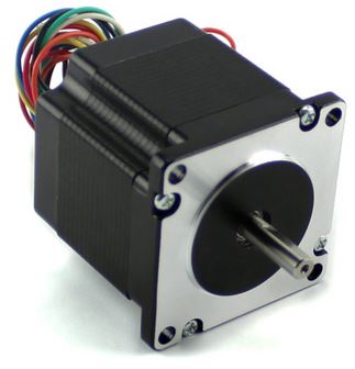 [23H256-30-4B] NEMA23 185oz/in 3A Stepper Motor ¼ Dual shaft
